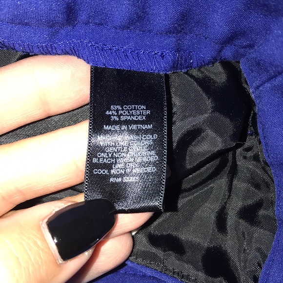 BLUE: Express Columnist Dress Pants - Picture 8 of 8